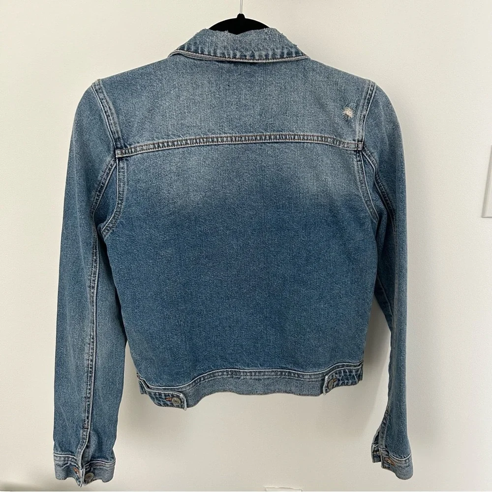 Floral Embroidered Denim Jacket - Picture 2 of 6